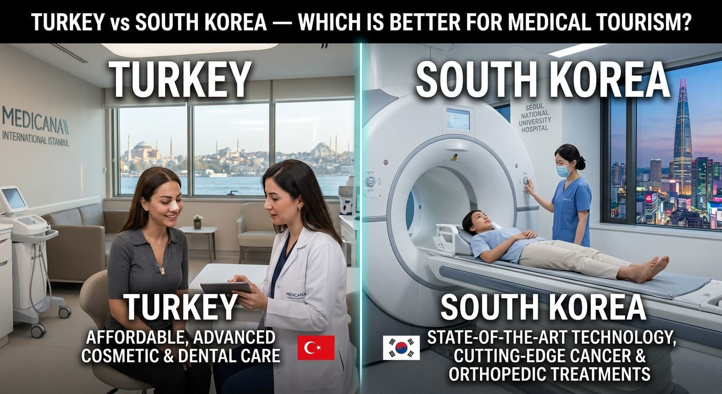 Turkey vs South Korea — which is better for medical tourism?
